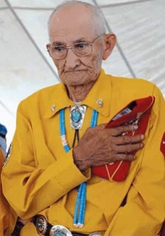 George Smith, a member of the famed Navajo Code Talkers